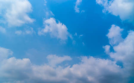 cloudscape with blue sky backgroundの写真素材