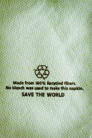 Abstract green recycle tissue background.の写真素材