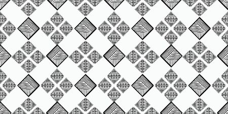 Tribal pattern vector with black and white hand drawn ethnic symbol. Abstract african ancient drawing background ready for fashion textile print and wrapping.のイラスト素材