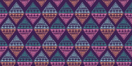 Tribal pattern vector. Seamless ethnic handmade with stripes vector illustration.