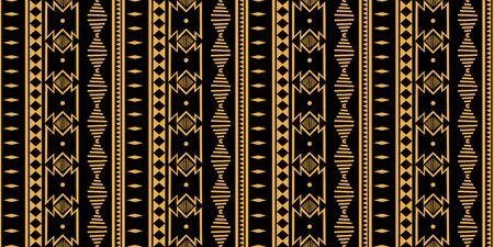 Tribal seamless pattern. African print decorative traditional vintage. Colorful abstract background. Hand drawn vector illustration trendy women fashion textile ready for print and wrapping.のイラスト素材