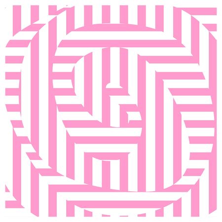 Geometric unique abstract pattern square for hijab, scarf, cushion, pillow textile printのイラスト素材