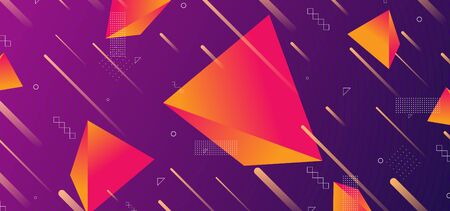 Triangular background. Abstract composition of 3d triangles. 3D vector illustration . Futuristic...