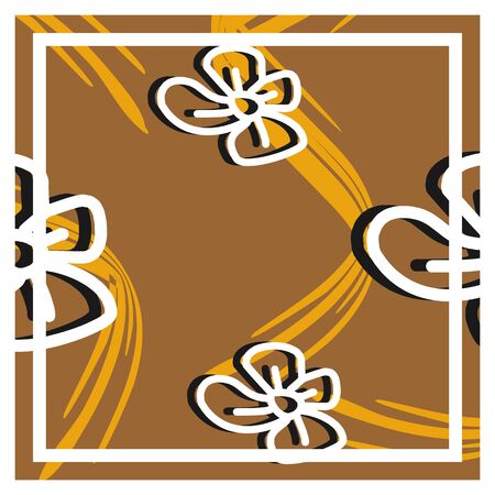 Hijab pattern with abstract trendy modern art design. Vector decorative elegant square background good for fashion textile print and pillow or blanket wrapping.のイラスト素材