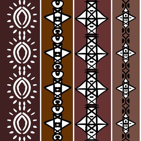 Vector tribal pattern with decor hand drawn feminine colors. Good for your textile fashion wrapping and print.のイラスト素材