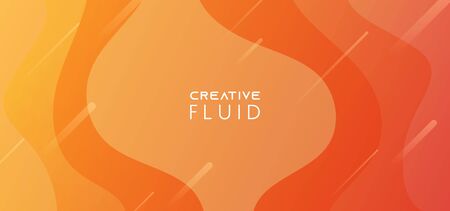 Orange yellow liquid gradient abstract background and wallpaper vector illustration eps 10.のイラスト素材