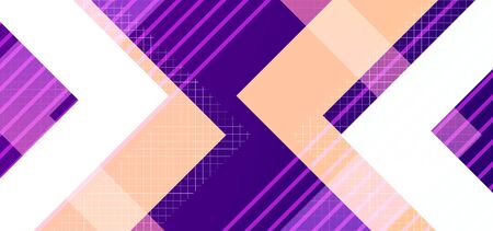 Hipster modern geometric abstract background. Purple, yellow, and pink stripes, textured background....