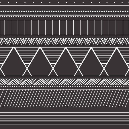 Seamless vintage pattern with Ethnic and tribal motifs. Colorful design aztec bohemian design....