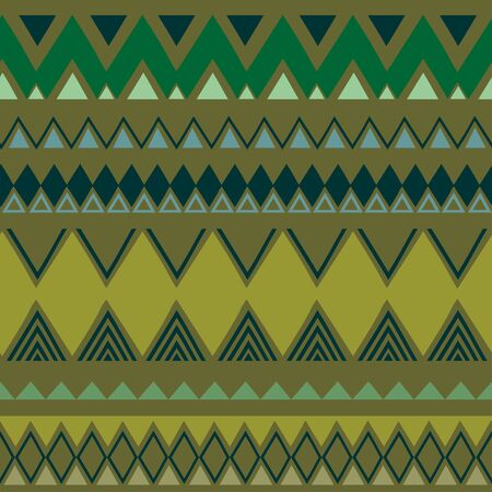 Ikat geometric folklore ornament. Tribal ethnic vector texture. Seamless striped pattern in Aztec style. Stripes hand drawn vector ready for fashion textile print.のイラスト素材