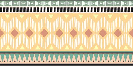 ethnic tribal seamless pattern colorful background ready for fashion textile print illustrationのイラスト素材