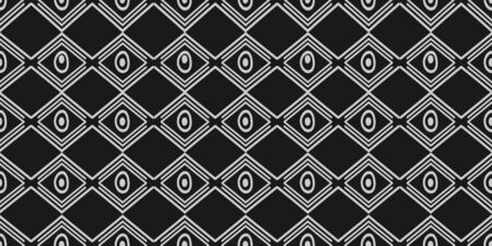 Black and white african tribal pattern background. Abstract traditional ethnic hand drawn motif monochrome colors illustration for fashion textile print.のイラスト素材