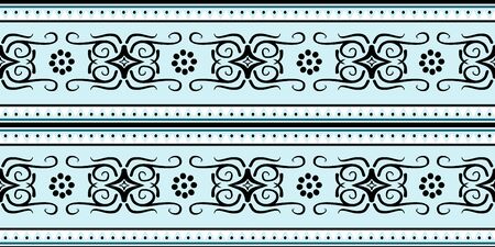 design of batik tribal seamless pattern ready to print.のイラスト素材