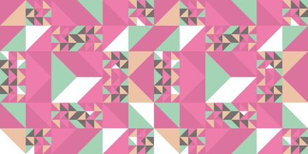 Trendy memphis abstract triangle seamless pattern colorful awesome design for textile print and...