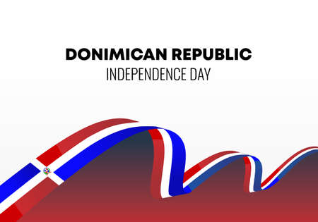 Dominican independence day background banner poster for national celebration on February 27 th.のイラスト素材