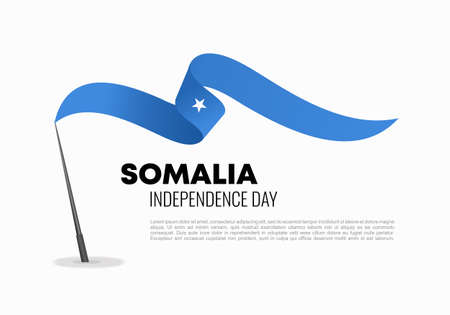 Somalia independence day background banner poster for national celebration on July 1 st.のイラスト素材