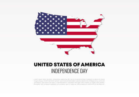 United States independence day background banner poster for national celebration on July 4 th.のイラスト素材