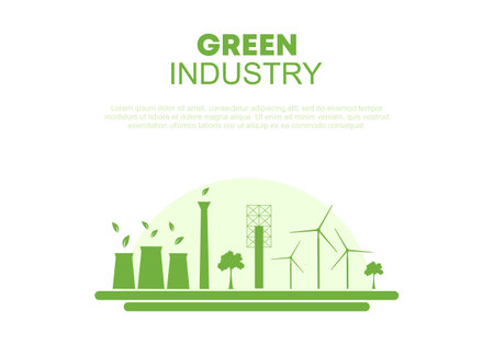 Background design elements for sustainable energy development, Environmental and Ecology concept.のイラスト素材