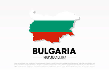 Bulgaria Independence day background banner poster for national celebration on september 22.のイラスト素材