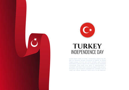 Turkey independence day background for celebration on October 29.のイラスト素材