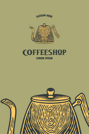 middle east coffee pot vector illustrationのイラスト素材