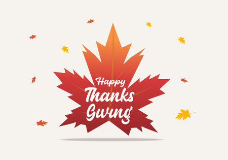 Happy thanks giving day background celebrated on November 24.のイラスト素材