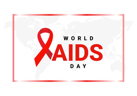 World aids day background celebrated on december 1st.