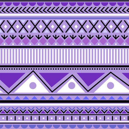 Seamless vector tribal pattern. Aztec, mexican, navajo, african motifsのイラスト素材