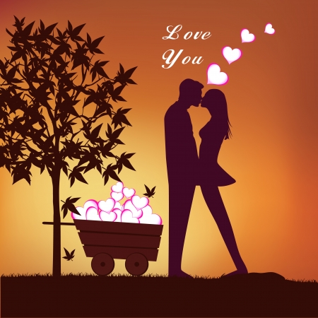 happy valentines day cards with ornaments, hearts, ribbon, angel and arrowのイラスト素材