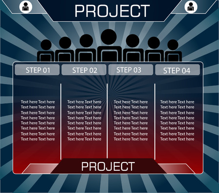 Modern spiral infographics options banner. Vector illustration. can be used for workflow layout, diagram, number options, web design.のイラスト素材