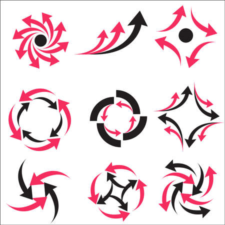 vector set: calligraphic design elements and page decoration - lots of useful elements to embellish your layoutのイラスト素材