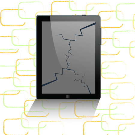 tablet computer and mobile phone templateのイラスト素材