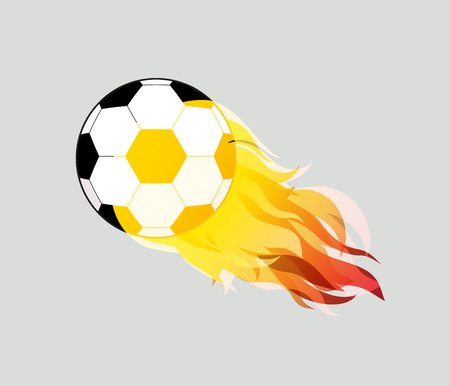 soccer ball on white background illustrationのイラスト素材