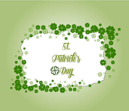 St patricks day card design, vector illustrationのイラスト素材
