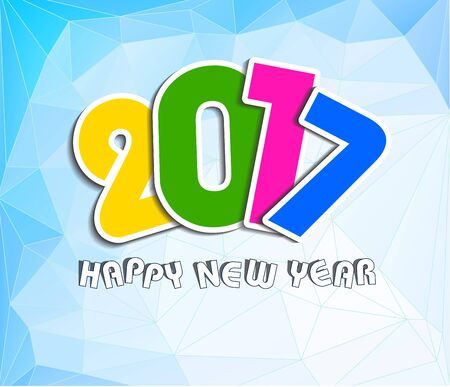 2017 Happy New Year Greetings Card