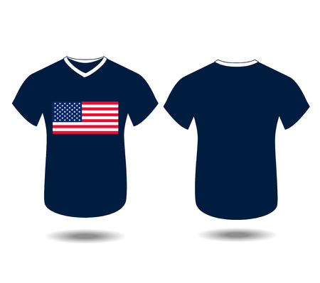 Design t-shirt United States of America for happy independence day 4th of julyのイラスト素材