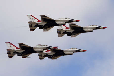 Thunderbirds in formationの写真素材
