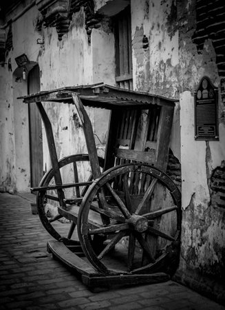 old chair at viganの写真素材