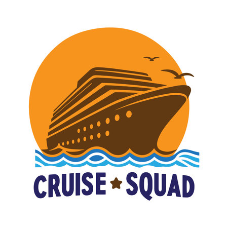 Cruise Squad silhouette vectorのイラスト素材