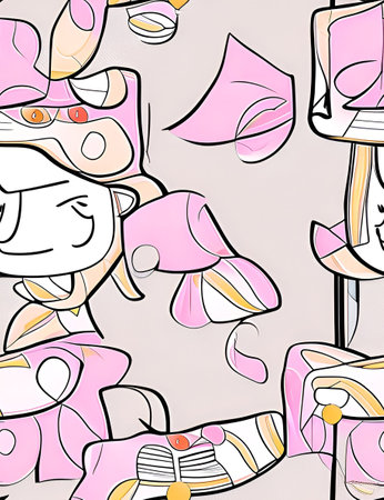 Free vector hand drawn kawaii coloring book illustration