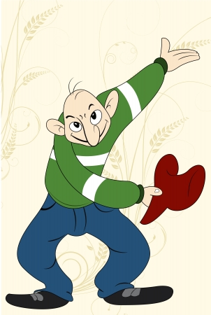 man All elements are  in separate layers , very easy to edit  のイラスト素材