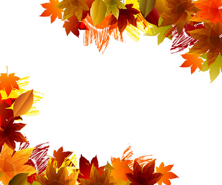 Fall background  EPS 10 file,all elements are in separate layers Very easy to edit having translucency and mesh use のイラスト素材