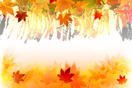 Fall background  EPS 10 file,all elements are in separate layers Very easy to edit having translucency and mesh use のイラスト素材