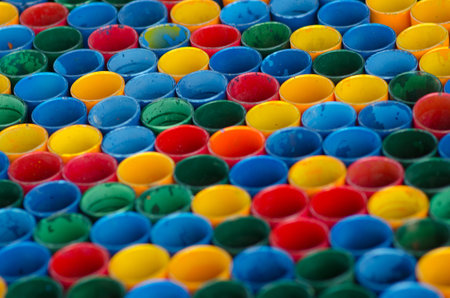 Color cupsの写真素材