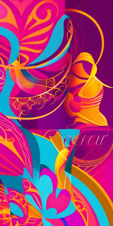 Abstract colorful background. Vector illustration. Can be used for wallpapers, fills images, background, surfaceの素材