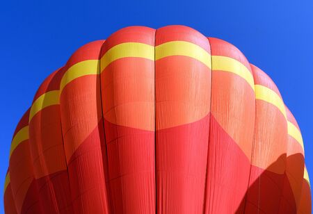 Picture of colorful hot air balloons on a summer dayの写真素材