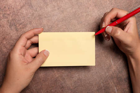 Writing Important Notes Drawing New Design Composing Letter Ideas Presenting Recording Written...