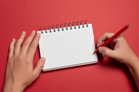 Writing New Ideas Telling Message Informations Taking Important Notes Presentation Visual Aid Layout Designs Creating Written Records Information Letters Messagesの写真素材