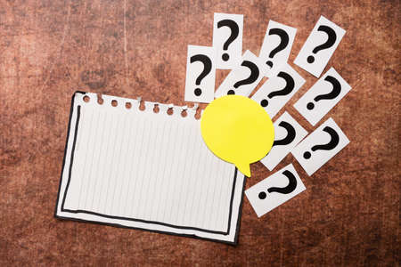 Progress Solving Problems Breakthrough New Designs Ideas Flashy Visual Aids Layout Asking Relevant Questions Positive Thinking Bright Thoughts Creating Fresh Designsの写真素材