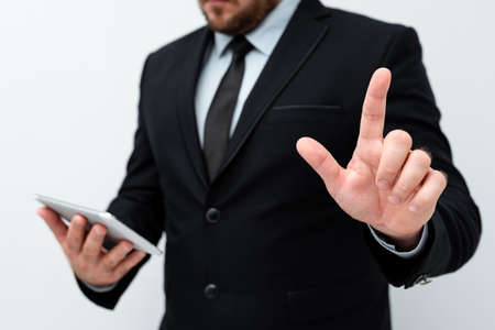 Presenting New Technology Ideas Discussing Technological Improvements Introducing Electronic Product Connecting People Video Calls Voice Messages Global Connectionsの写真素材