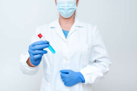 Studying Newly Discovered Medication Analyzing Medicine Discovery Laboratory Experiment...